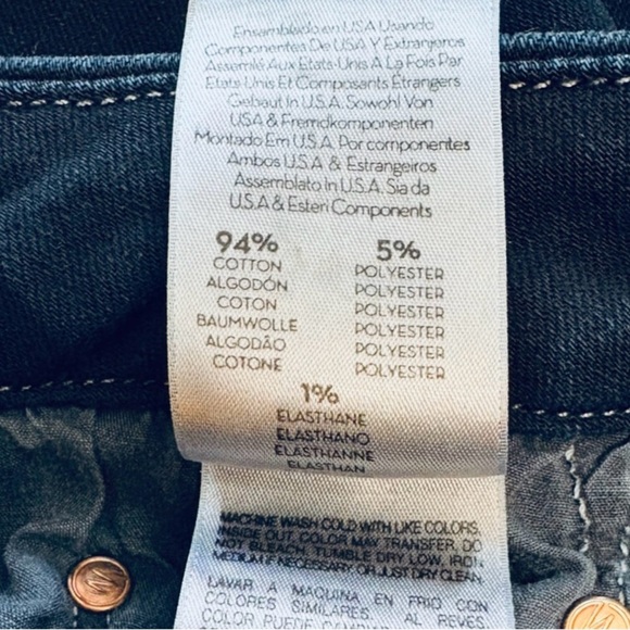 MOTHER High Waisted Looker Ankle Fray Mid Rise Slim Jean Last Call Wash Size 30 - Picture 11 of 12